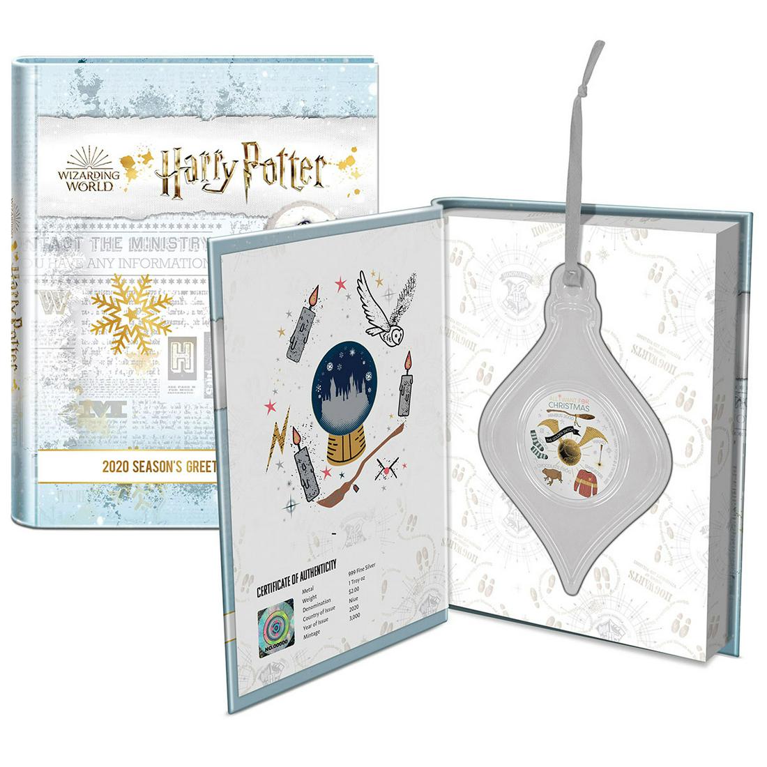 HARRY POTTER? Season?s Greetings 2020 1oz Silver Coin: HARRY POTTER? Season?s Greetings 2020 1oz Silver Coin -- HARRY POTTER? Season?s Greetings 2020 1oz Silver Coin #IRS33969