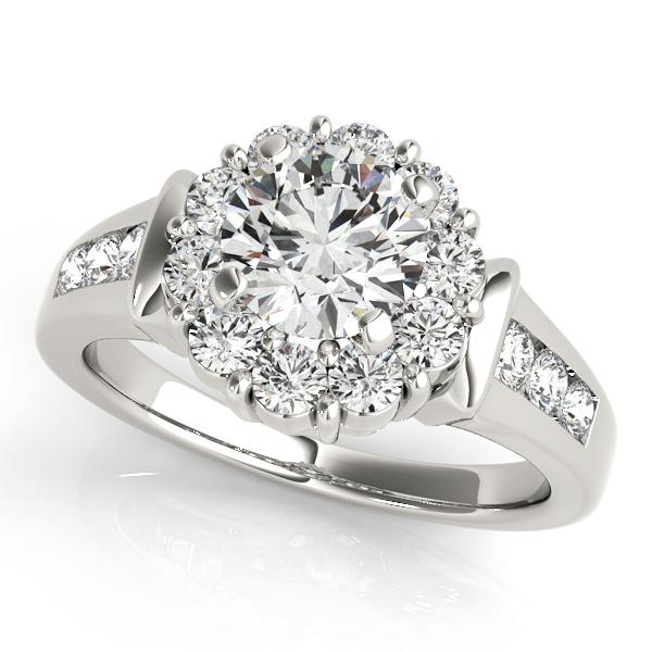 Certified 1.75 Ctw SI2/I1 Diamond 14K White Gold Engage: Certified 1.75 Ctw SI2/I1 Diamond 14K White Gold Engagement Halo Ring -- Center Diamond Approx Weight: 1.20 Ctw (Round Cut) Center Color: J-K Center Stone Clarity: SI2/I1 Center Stone Setting: Prong S