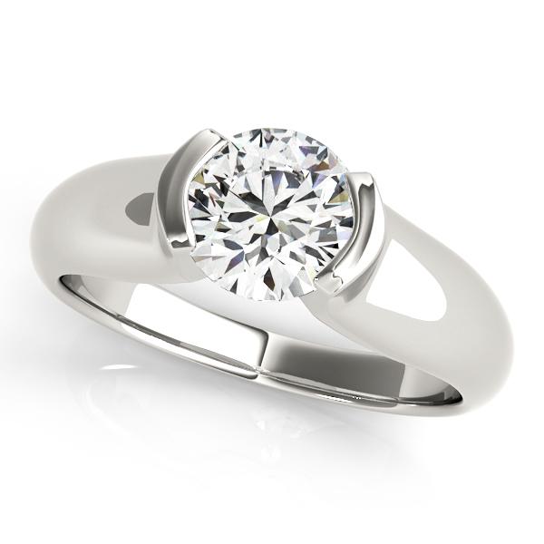 Certified 0.90 Ctw SI2/I1 Diamond 14K White Gold Solita: Certified 0.90 Ctw SI2/I1 Diamond 14K White Gold Solitaire Ring -- Center Diamond Approx Weight: 0.90 Ctw (Round Cut) Center Color: J-K Center Stone Clarity: SI2/I1 Center Stone Setting: Prong 14K Whi
