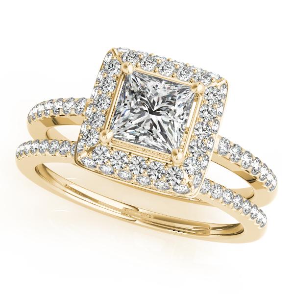 Certified 1.30 Ctw SI2/I1 Diamond 14K Yellow Gold Vinga: Certified 1.30 Ctw SI2/I1 Diamond 14K Yellow Gold Vingate Style Bridal Set Ring -- Center Diamond Approx Weight: 0.90 Ctw (Princess Cut) Center Color: J-K Center Stone Clarity: SI2/I1 Center Stone Set