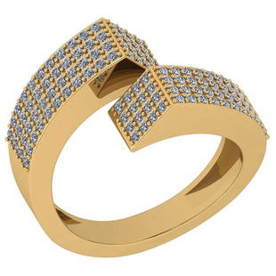 Certified 0.72 Ctw Diamond VS/SI1 Engagement 14K Yellow: Certified 0.72 Ctw Diamond VS/SI1 Engagement 14K Yellow Gold Ring -- Diamond Stone Approx Weight ; 0.72 Ctw (120 Pcs Round) Stone Color: White G-H Diamond Stone Clarity: VS/SI1 Stone Setting ; Prong