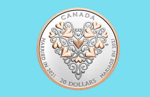 1 oz Silver Coin Best Wishes on Your Wedding Day (2021): 1 oz Silver Coin Best Wishes on Your Wedding Day (2021) -- 1 oz Silver Coin Best Wishes on Your Wedding Day (2021) #IRS15635