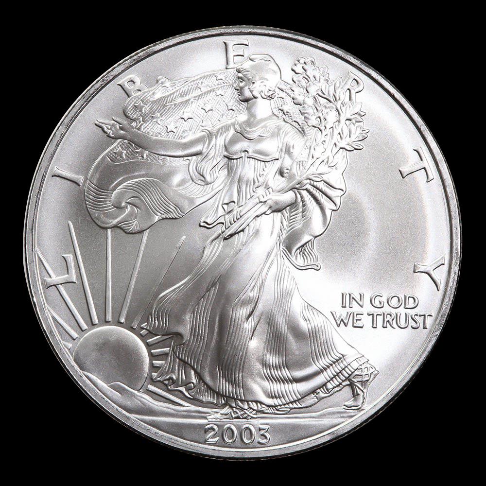 2003 1 oz Silver American Eagle BU: 2003 1 oz Silver American Eagle BU -- 2003 1 oz Silver American Eagle BU #IRS84809