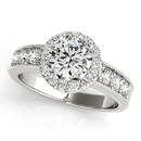 Certified 1.30 Ctw SI2/I1 Diamond 14K White Gold Engage