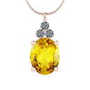 Certified 71.54 Ctw Lemon Topaz And Diamond I2/I3 10K G