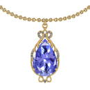 Certified 15.42 Ctw Tanzanite And Diamond I2/I3 10K Gol