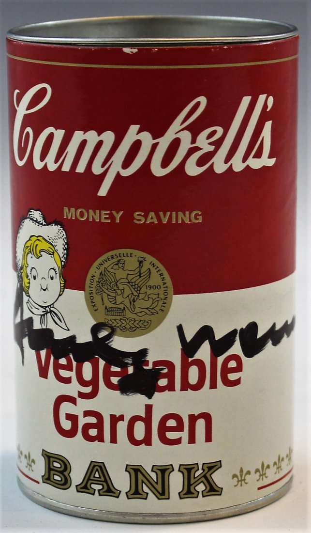 Andy Warhol Campbell's Vegetable Soup Bank Signed (1 of 2)