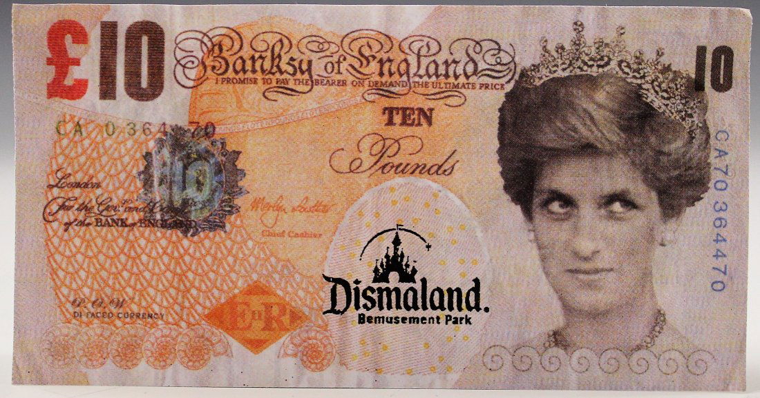 Banksy Tenner Note, Dismaland (1 of 2)