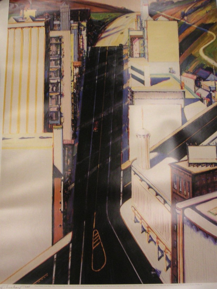 Wayne Thiebaud Signed San Francisco Print (1 of 1)