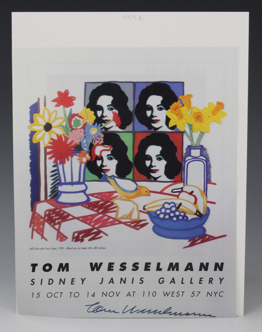 Tom Wesselman, Sidney Janis Signed Gallery Poster (1 of 4)