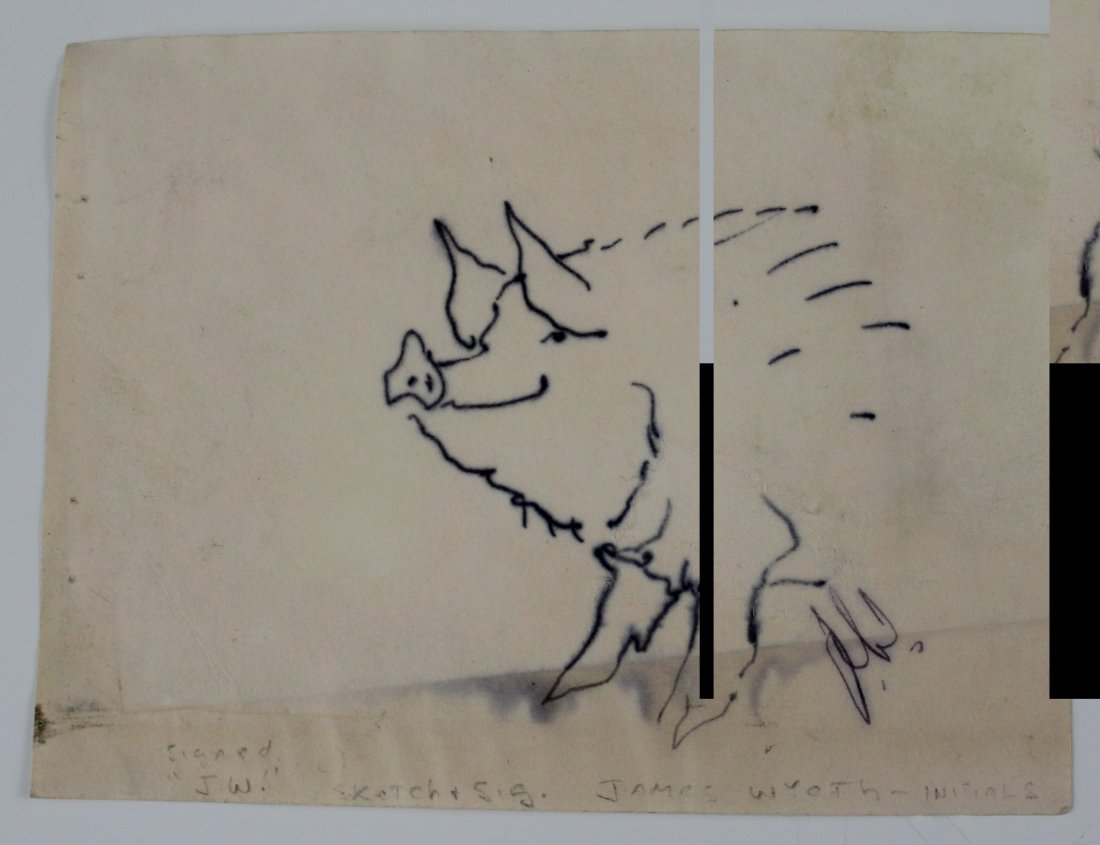 Jamie Wyeth Signed Drawing (1 of 2)