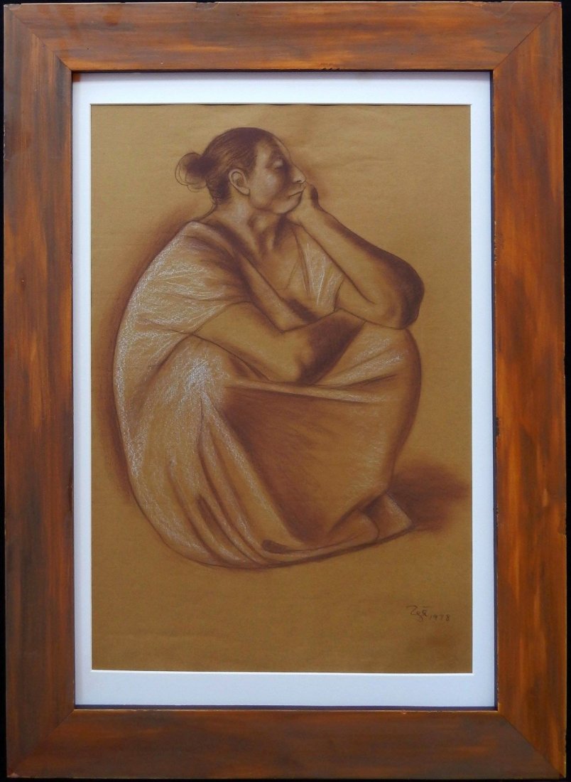 Francisco Zuniga, Portrait of Seated Woman (1 of 3)