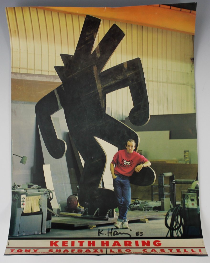 Keith Haring Signed Exhibition Poster (1 of 2)