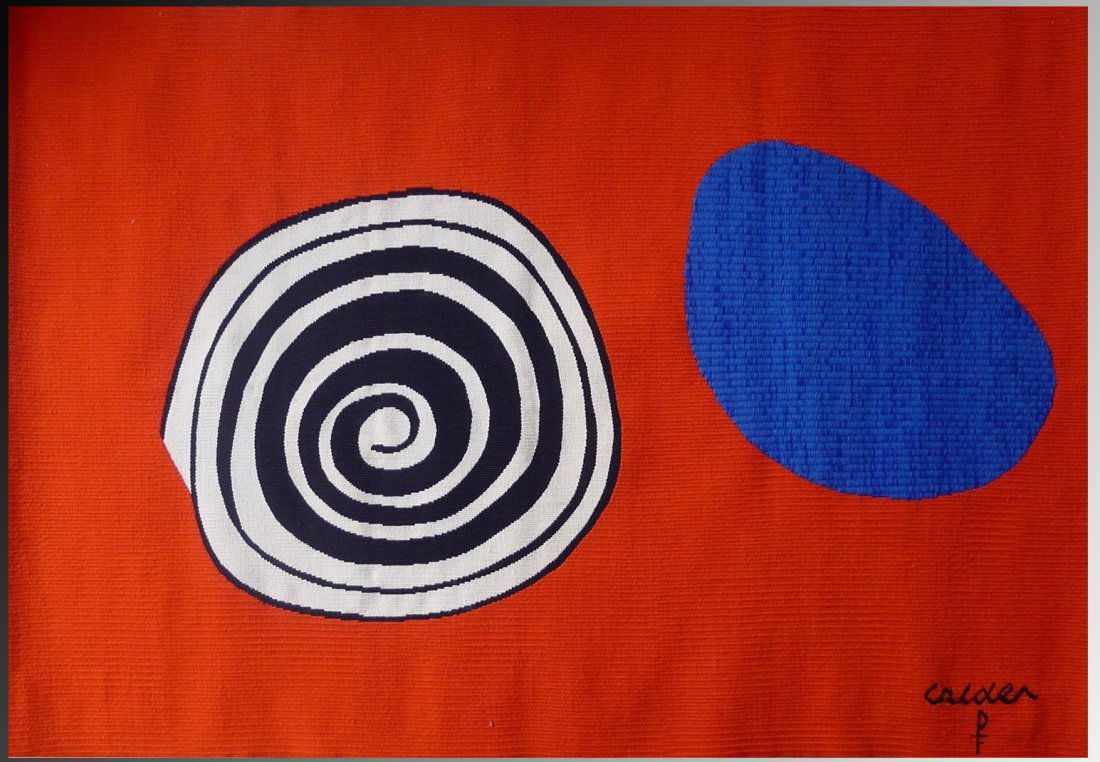 Alexander Calder, La Tache Bleue Tapestry (1 of 2)