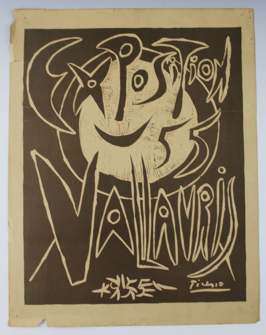 Pablo Picasso , 1955 Exposition Vallauris (1 of 3)