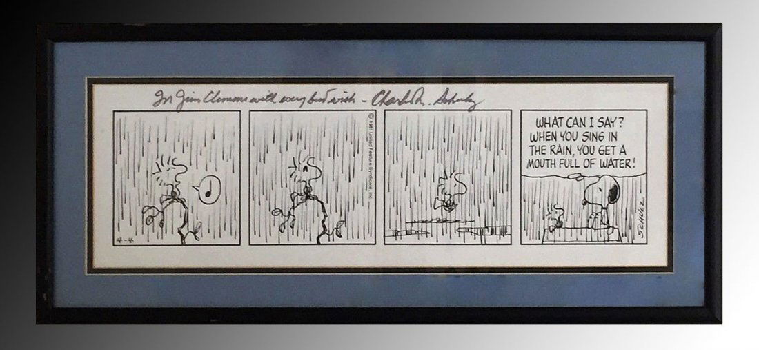 Charles Schulz Signed Comic (1 of 1)