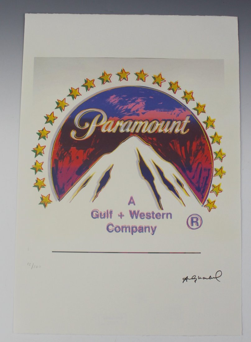 After Andy Warhol: Lithograph on thick paper after Andy Warhol Measures: 22 x 15 inches Numbered lower left, stamped lower right. Additionally, collection stamping to backside from Leo Castelli, New York