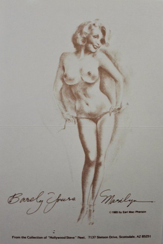Earl MacPherson Signed Marilyn Monroe (1 of 1)