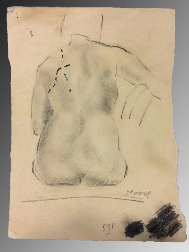 Henry Moore, Seated Figure Drawing (1 of 1)