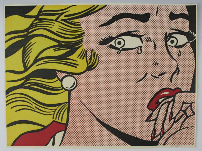 Roy Lichtenstein, Signed Crying Girl (1 of 2)