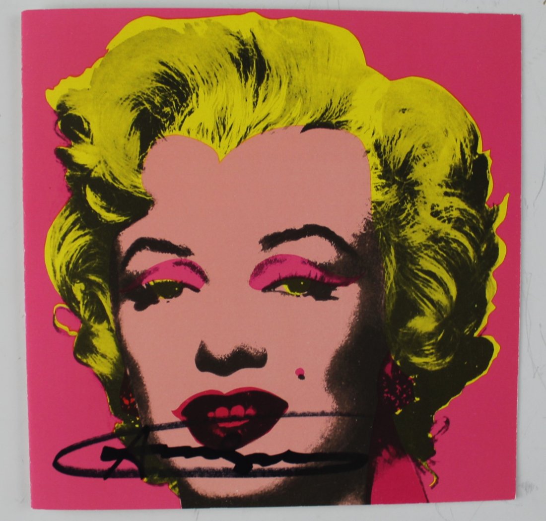 Andy Warhol, Signed Marilyn Monroe Invitation (1 of 3)