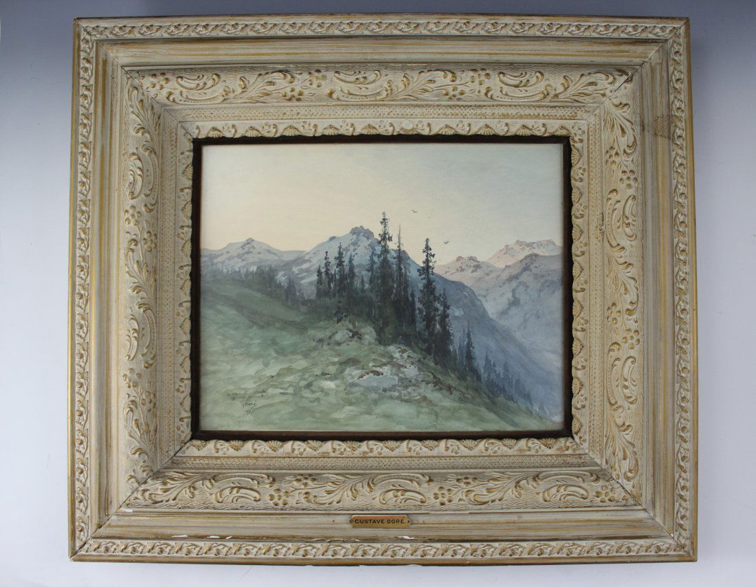 Gustave Dore Watercolor Landscape (1 of 6)