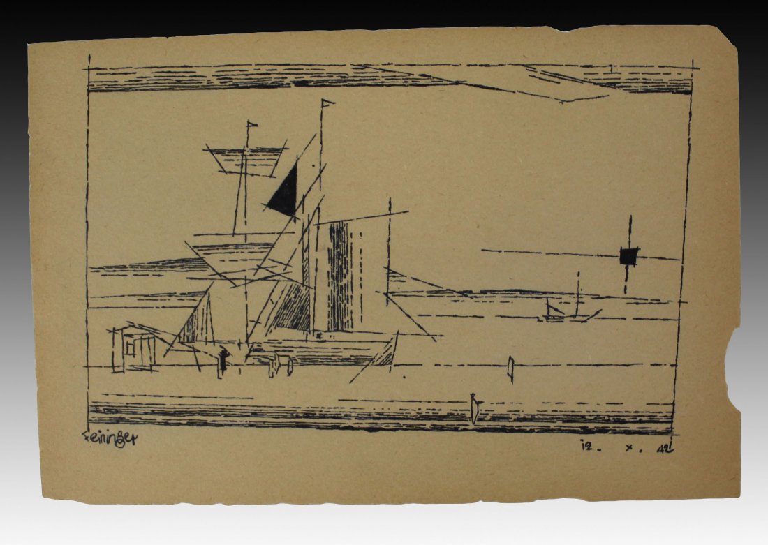 Lyonel Feininger Drawing (1 of 3)