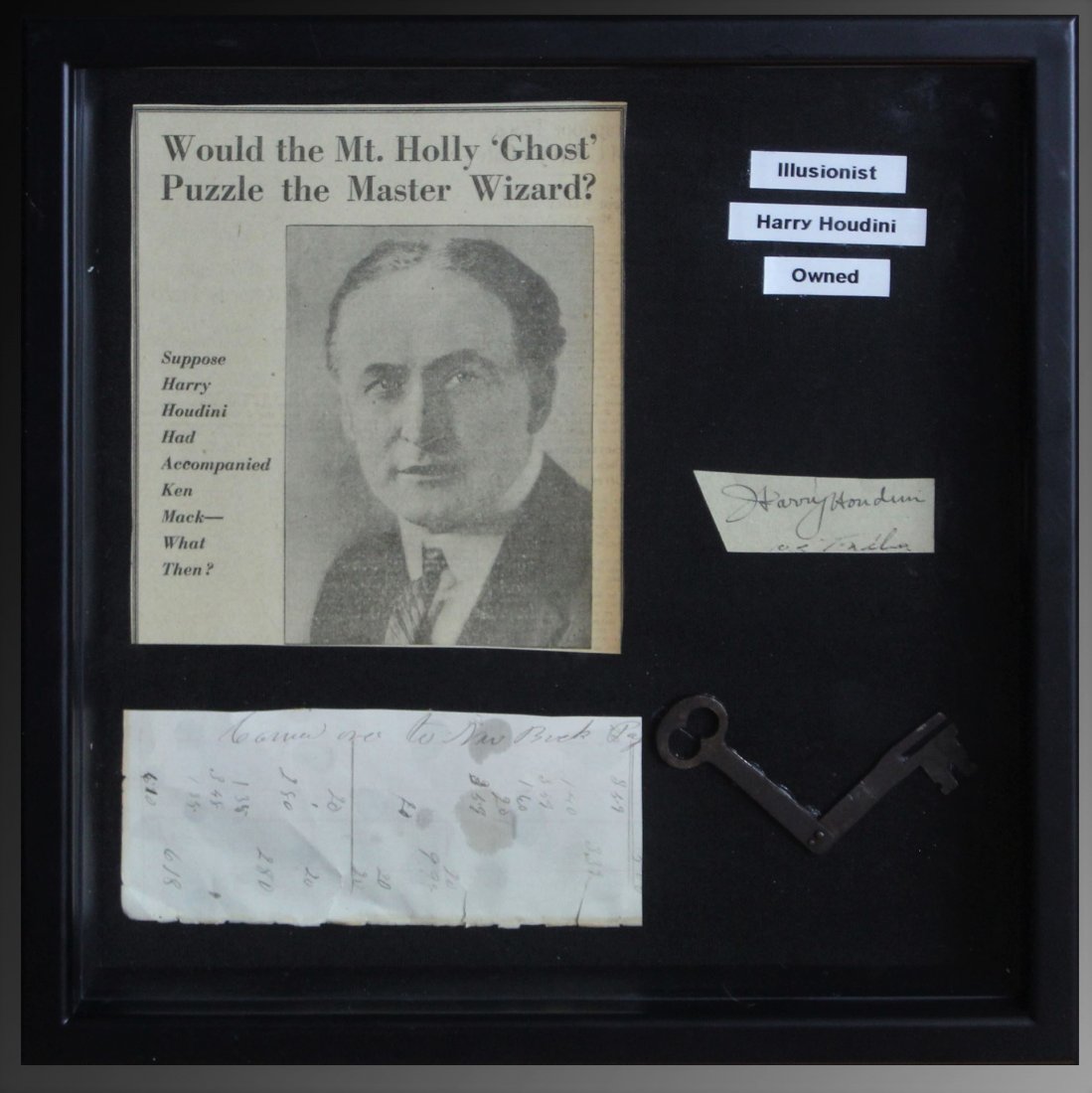 Harry Houdini Signature (1 of 1)