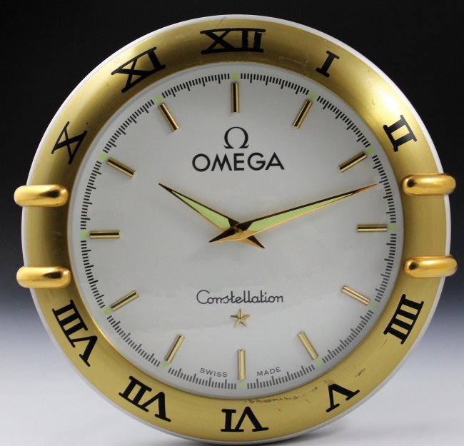 omega constellation wall clock