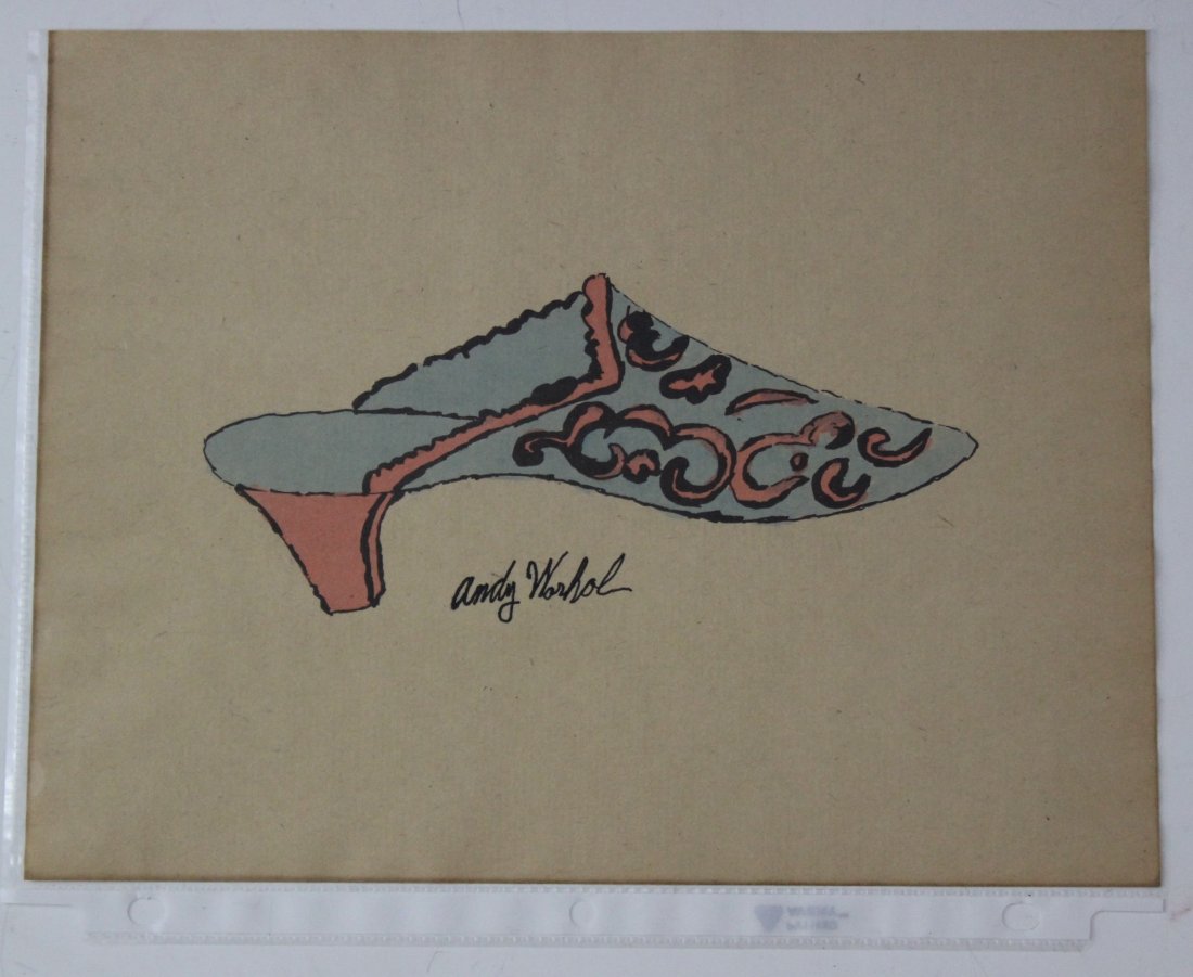 Andy Warhol Watercolor Shoe Illustration (1 of 2)