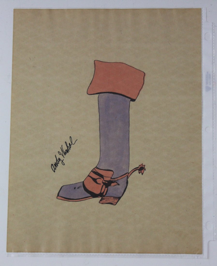 Andy Warhol Watercolor Shoe Illustration (1 of 2)