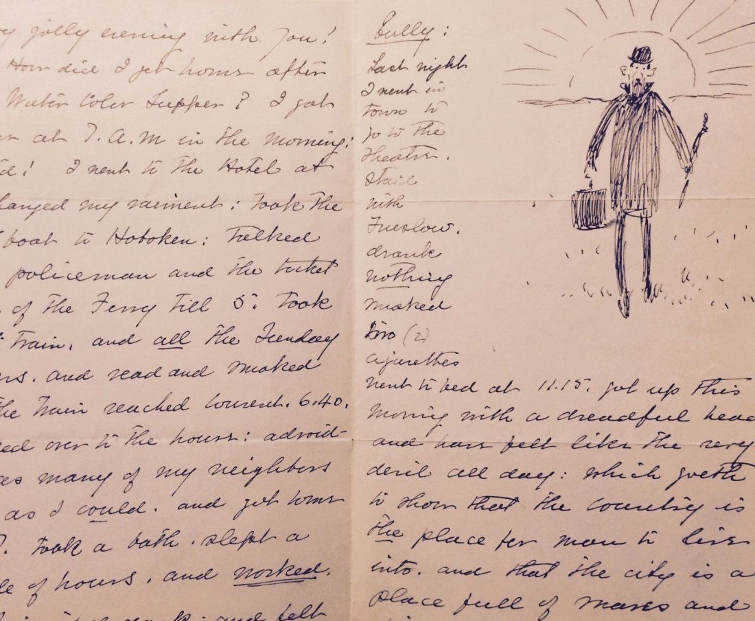 A.B. Frost Letter & Sketch (1 of 5)