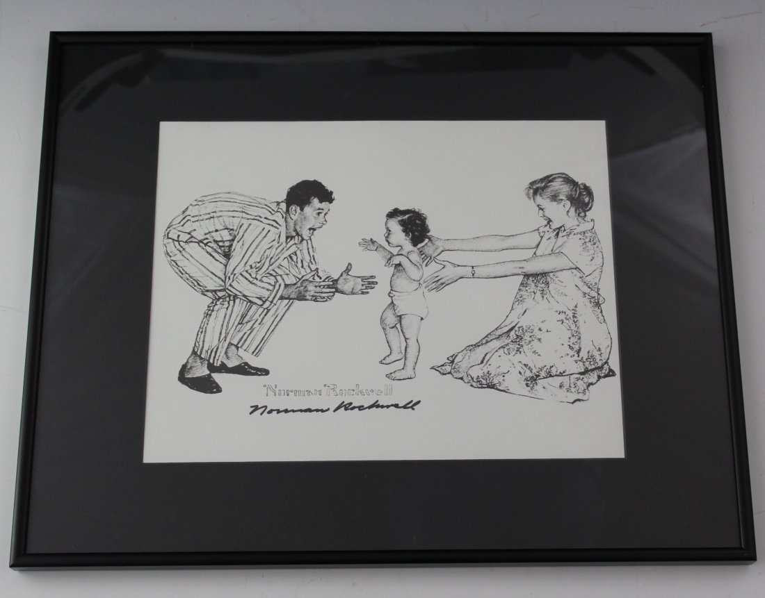 Norman Rockwell Hand Signed Print (1 of 3)