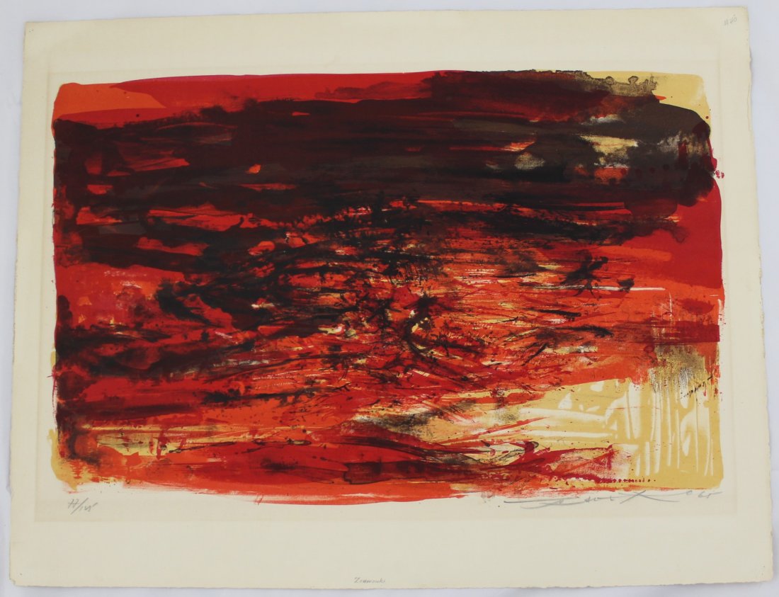 Zao Wou-Ki Signed Lithograph (1 of 5)