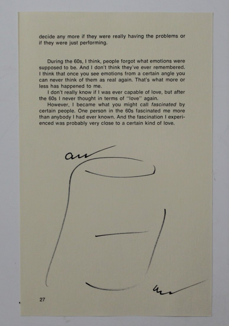 Andy Warhol Signed Soup Can Drawing (1 of 1)