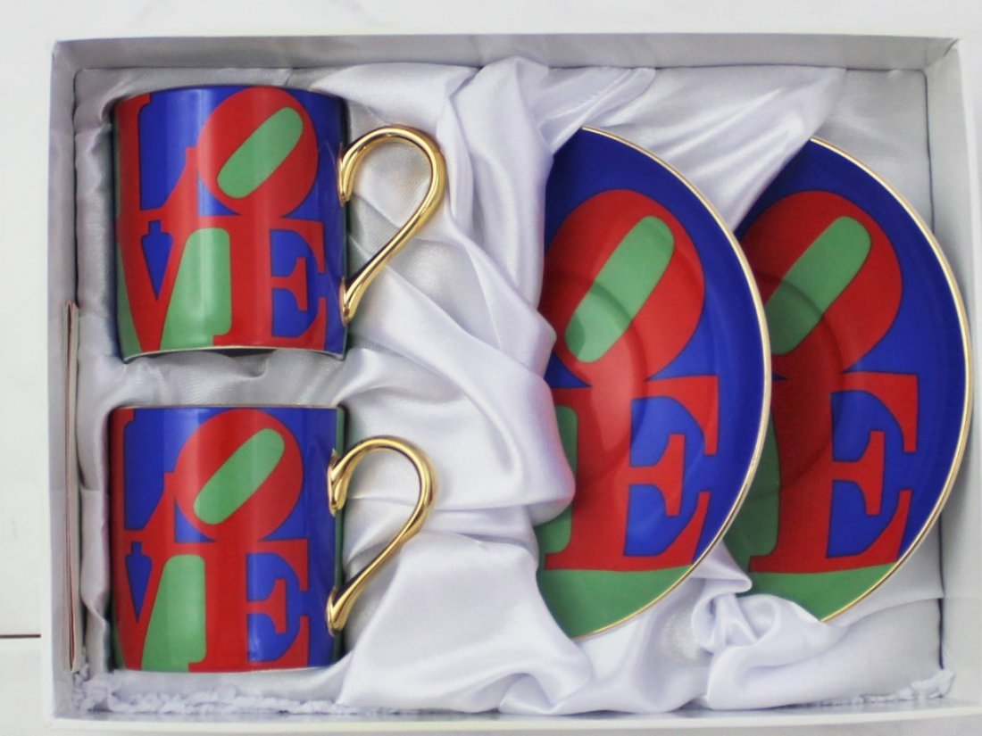 Robert Indiana "Love" Cup and Saucer (1 of 4)