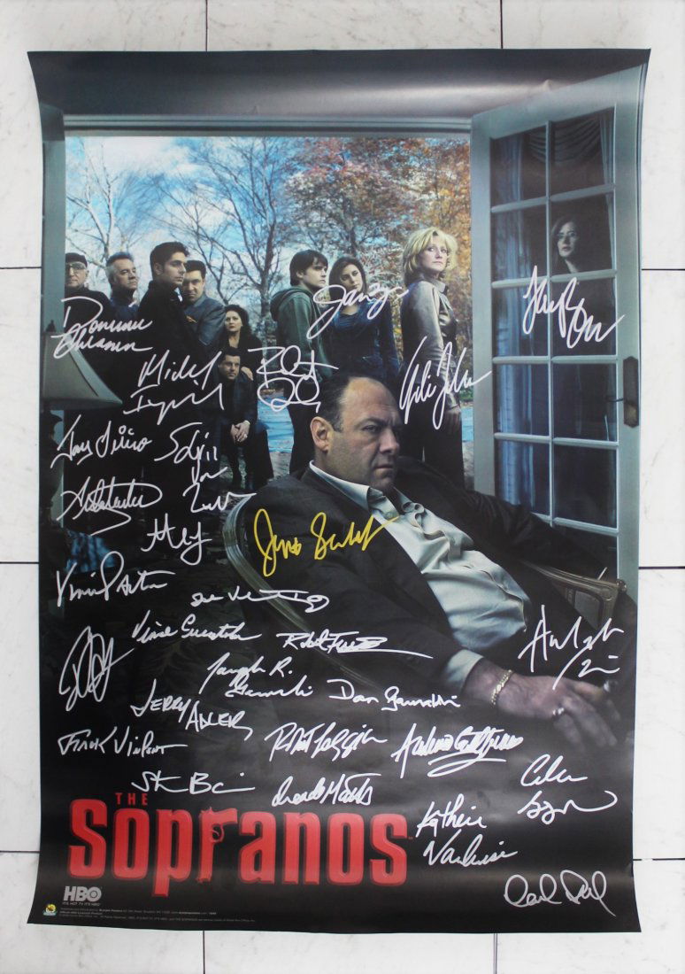 The Sopranos Cast Signed Movie Poster (1 of 3)