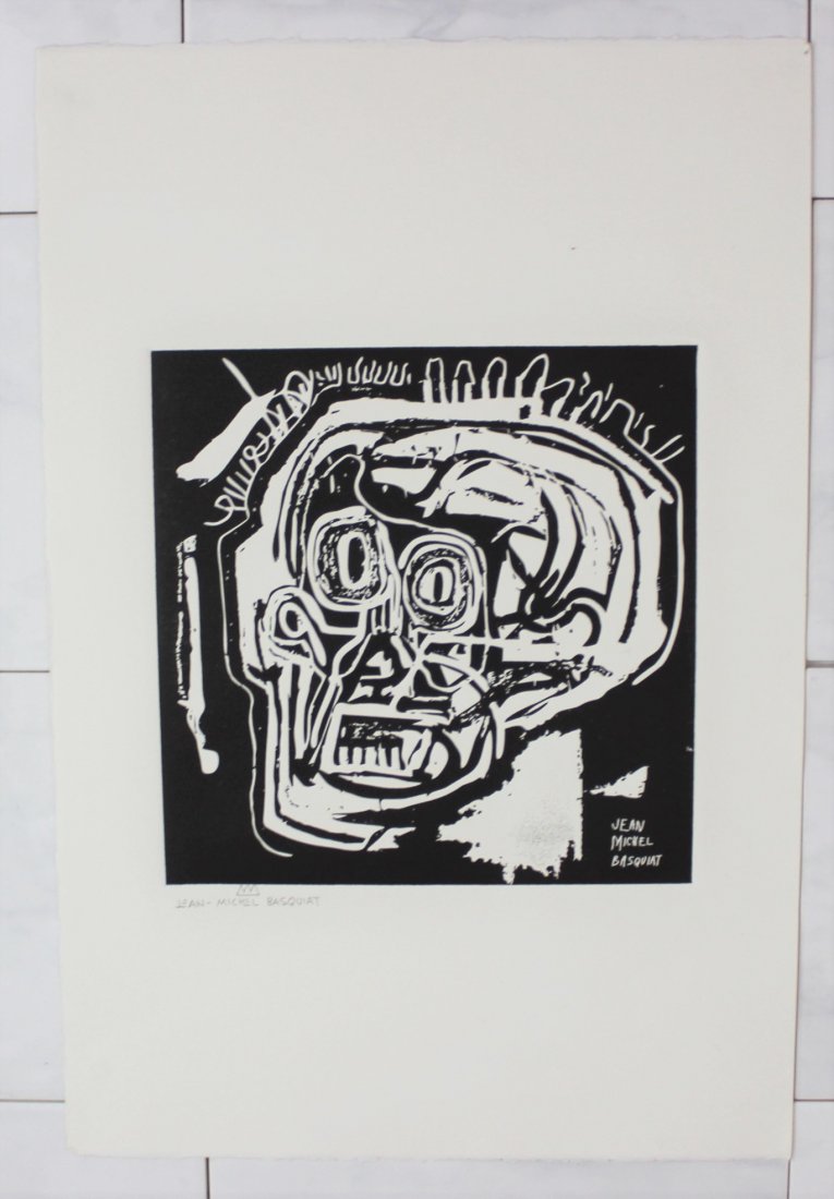 Jean Michel Basquiat, Signed Skull (1 of 3)
