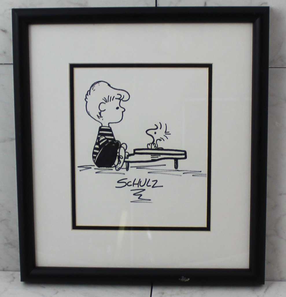 Charles Schulz Signed Drawing (1 of 2)