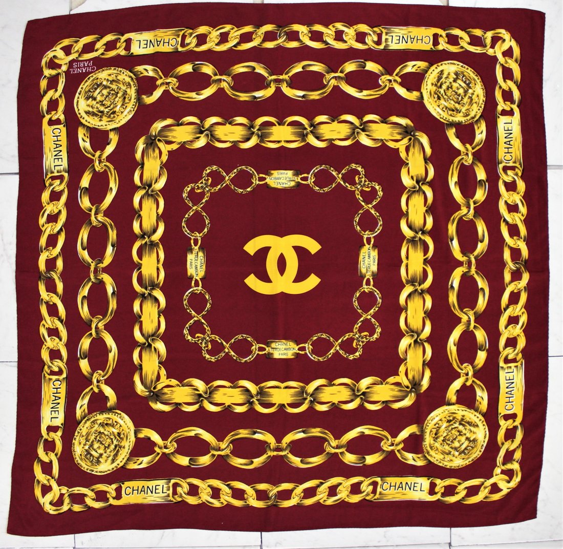 Chanel Silk Scarf (1 of 2)