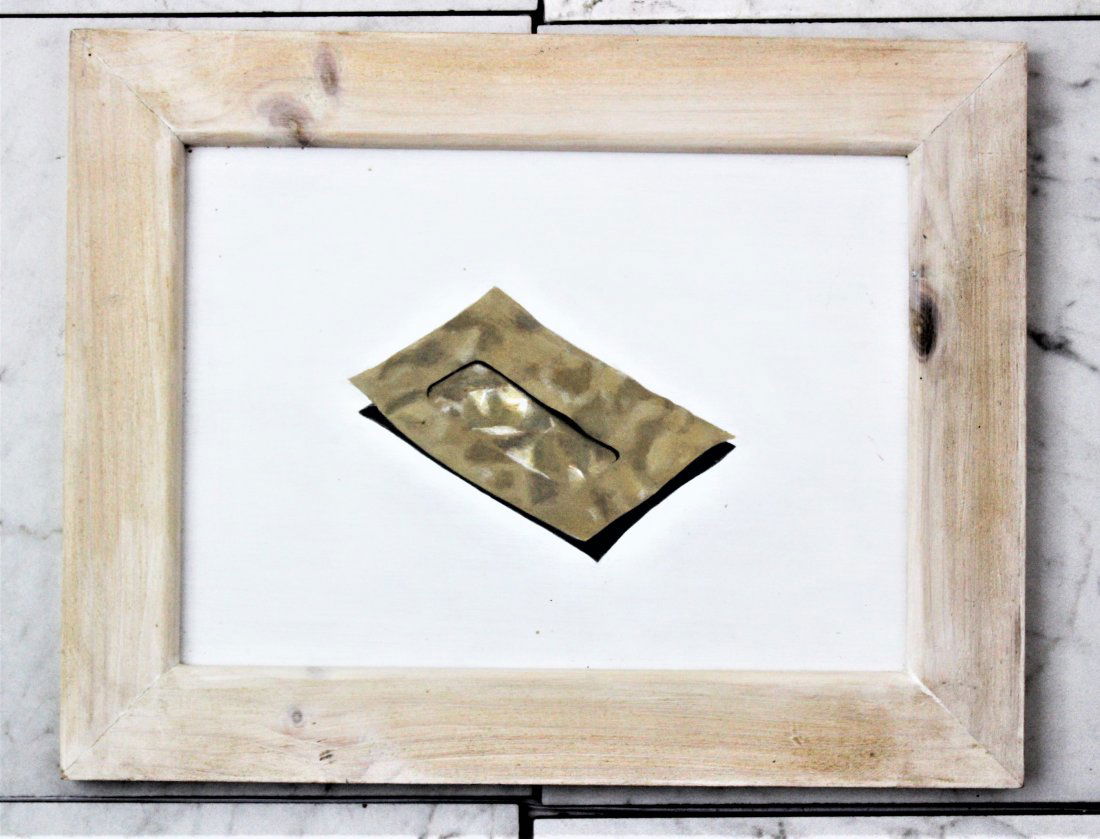 Euan Uglow Painting: Euan Uglow "Brown Envelope" oil painting Measurements: Frame 11 x 14 inches, Image 8 x 11 inches