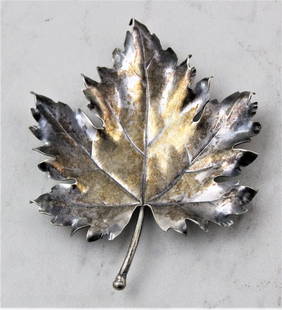 Mario Buccellati Silver Leaf: Mario Buccellati Sterling Silver Leaf Measurements: 4 inches in length