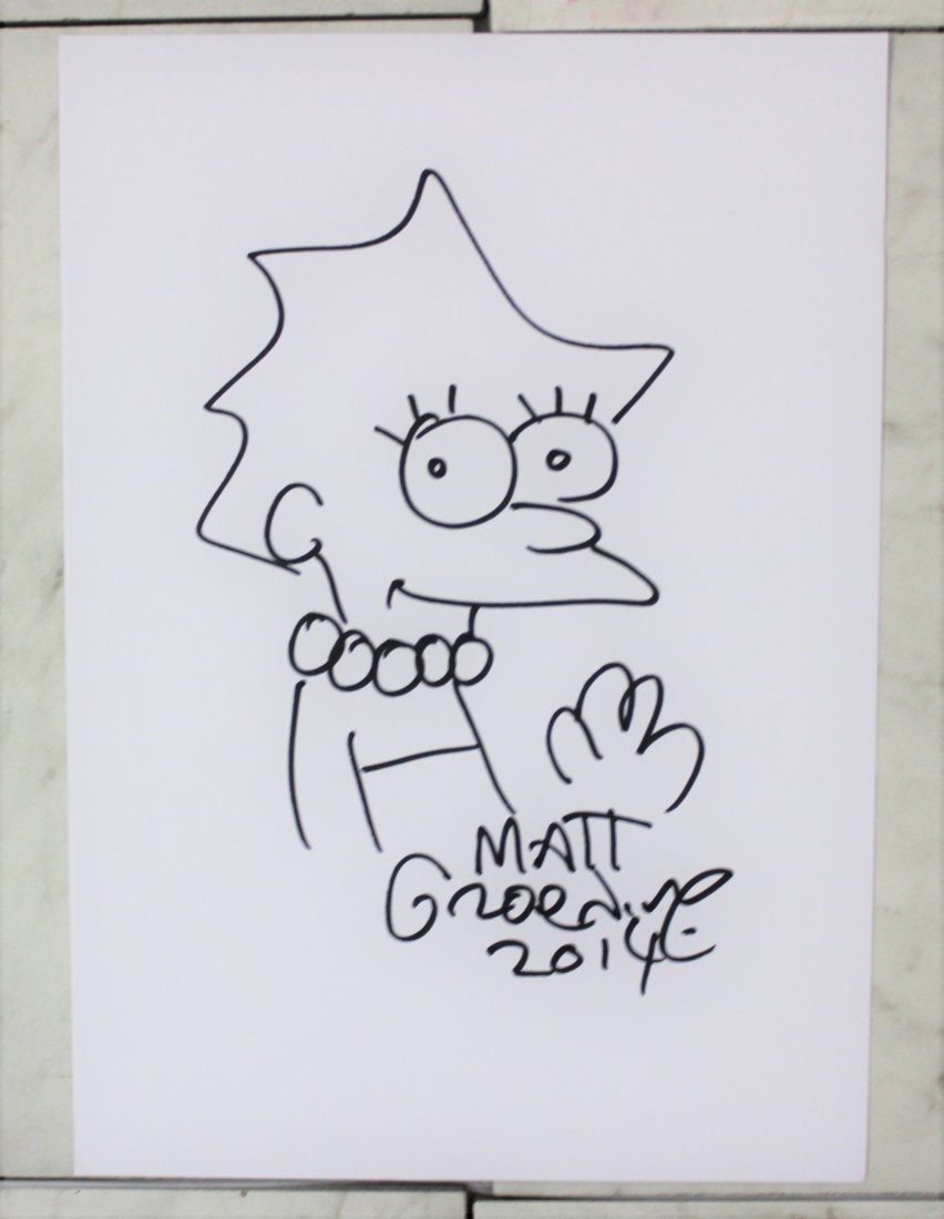 Matt Groening Simpson Sketch (1 of 1)