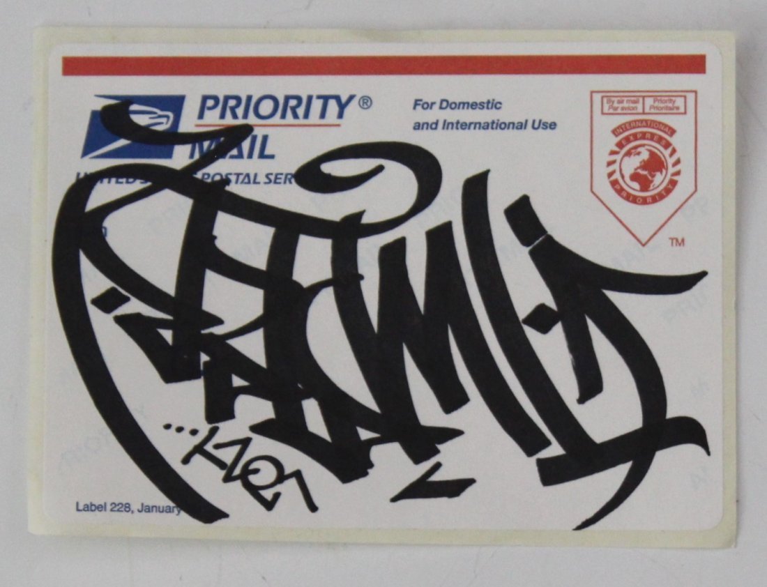 Barry Mcgee Hand Drawn Graffiti Sticker (1 of 1)