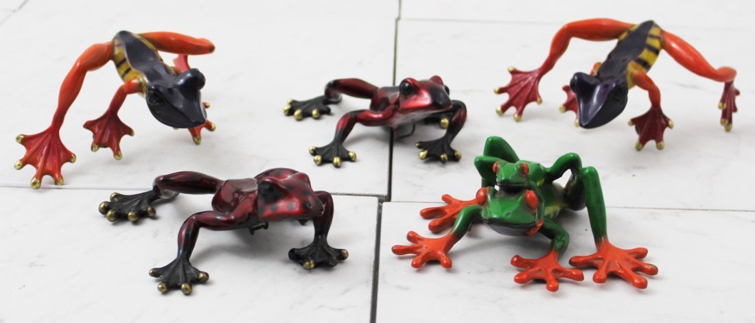 Grouping of Barry Stein Frog Sculptures (1 of 10)