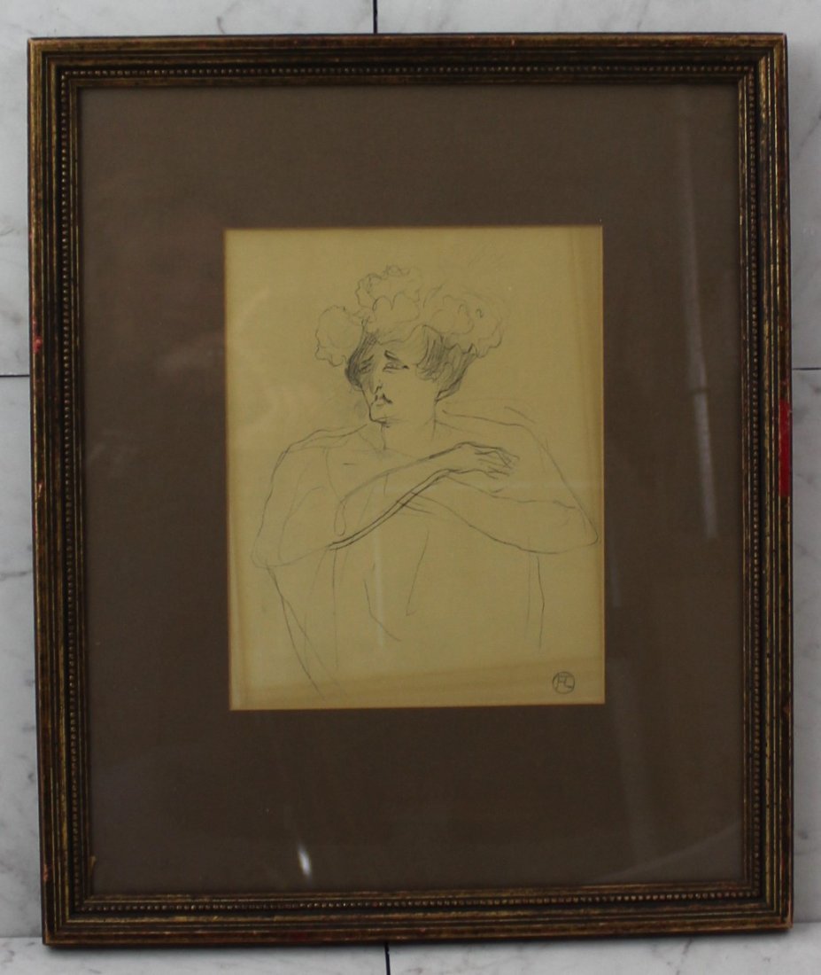 Henri de Toulouse Lautrec Signed Drawing (1 of 1)