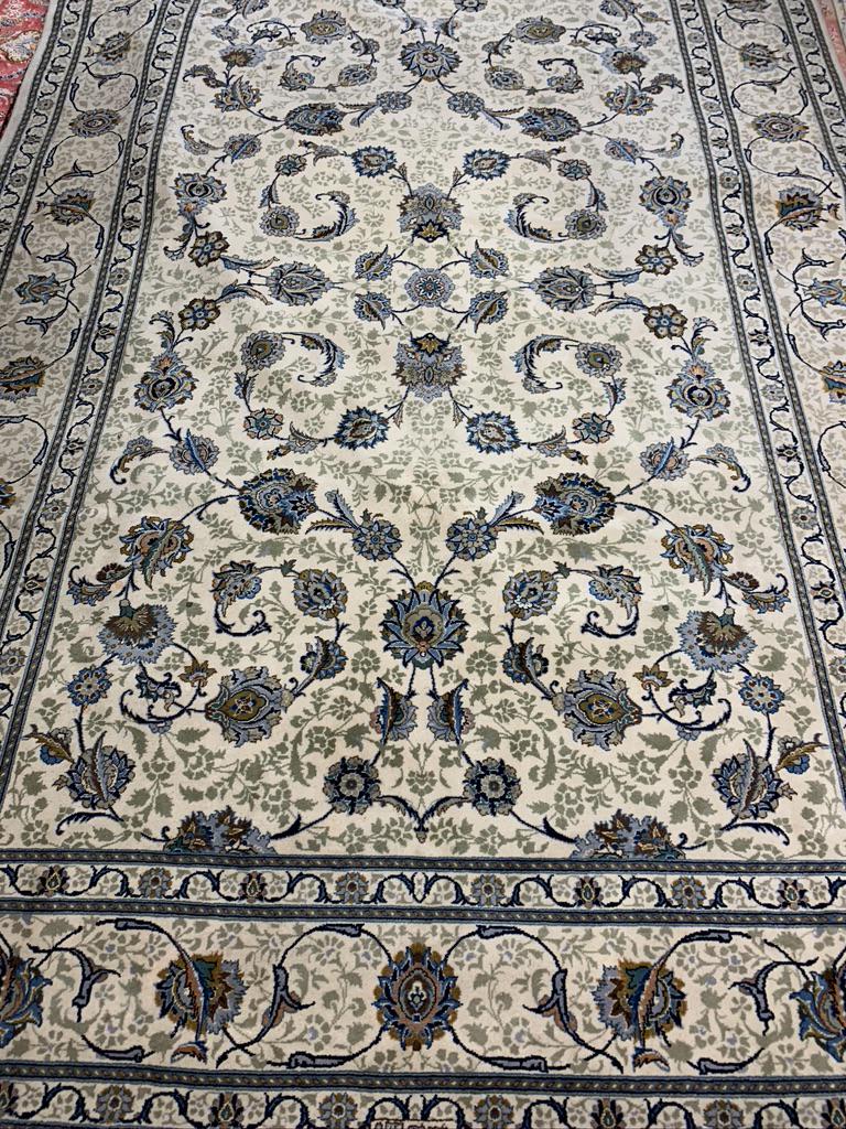 Semi Antique Hand Woven Persian signed Kashan 8x12.4 ft (1 of 8)