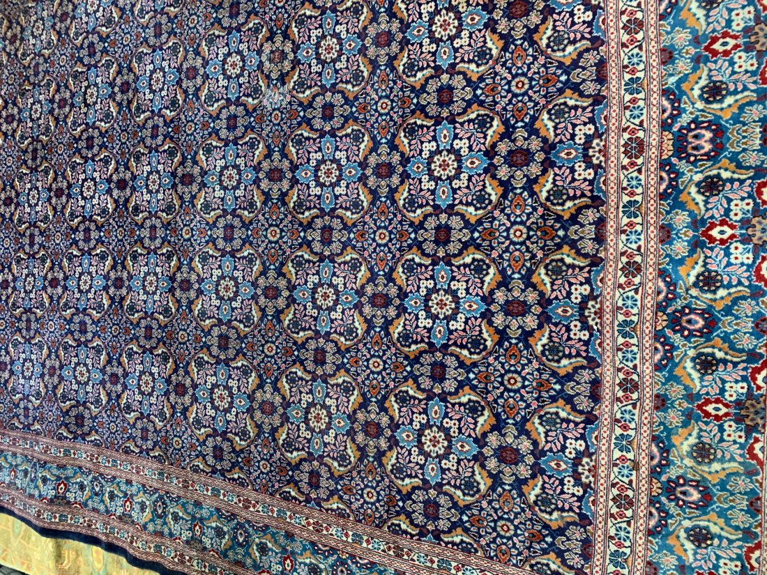 Semi Antique Hand Woven Persian Tabriz 12,5x9.5ft (1 of 7)
