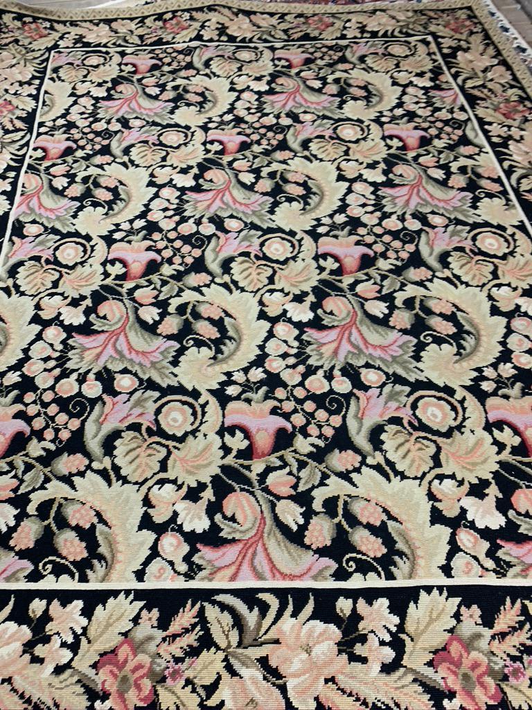 Hand Knotted Persian Needlepoint 9.8x7.8 (1 of 6)