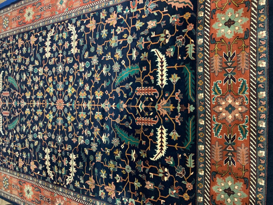Hand Knotted Agra Heriz 14.6x9.7: Hand Knotted Agra Heriz 14.6x9.7
